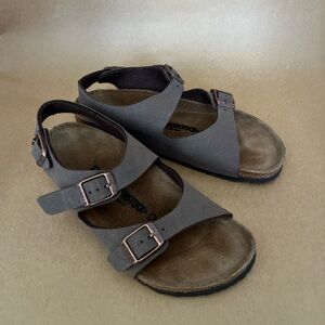 Birkenstock Roma Birkibuc Kids Size 33 Mocha